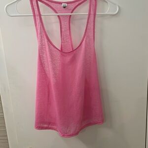 Offline by Aerie Pink Racerback Tank Top